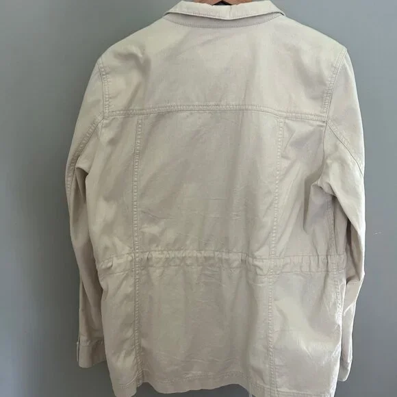 Gap Factory Cream 100% Cotton Denim Utility Jacket - L - Picture 7 of 7